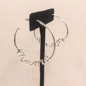 NWT silver Mama Hoops from Stella and Dot